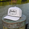 Youth rod and reel hat white coastal kids fishing hat from surf shop in Jupiter Florida