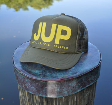 Youth JUP Trucker Hat – Solid Olive
