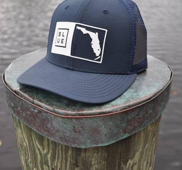 Florida Box Hat Navy/Navy White Patch HC SC